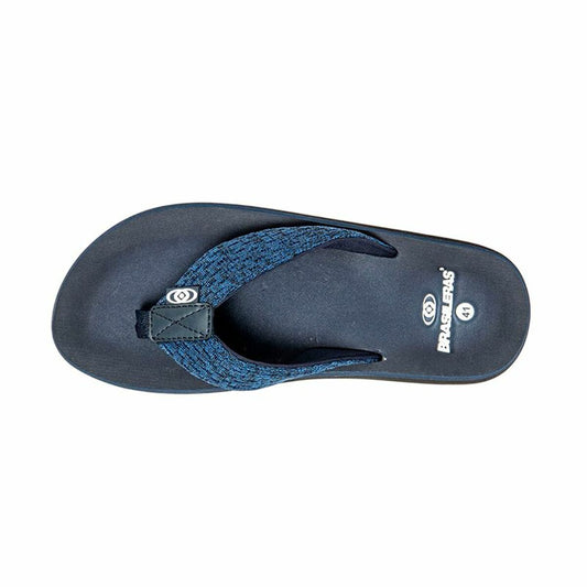 Men's Flip Flops Brasileras Puff Marbled Blue